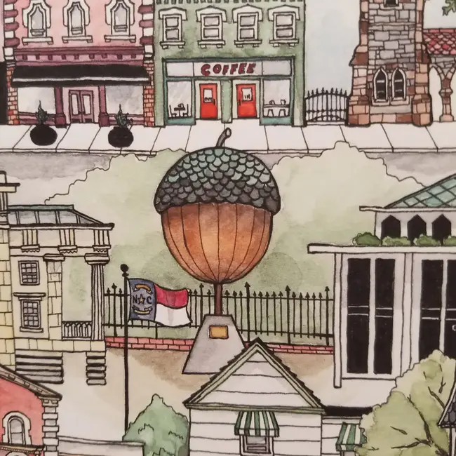 Papermill Creative Downtown Raleigh NC Notecard Boxed Set (5)