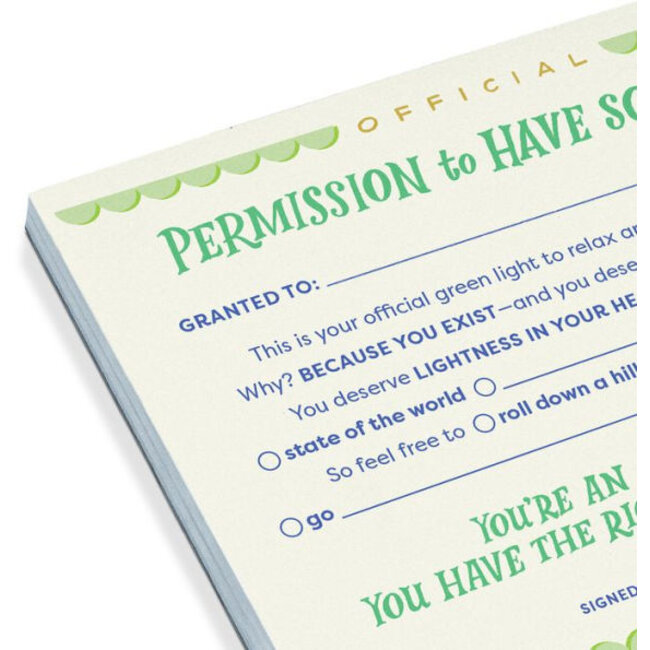 Permission to Have Some Fun Notepad