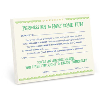 Permission to Have Some Fun Notepad
