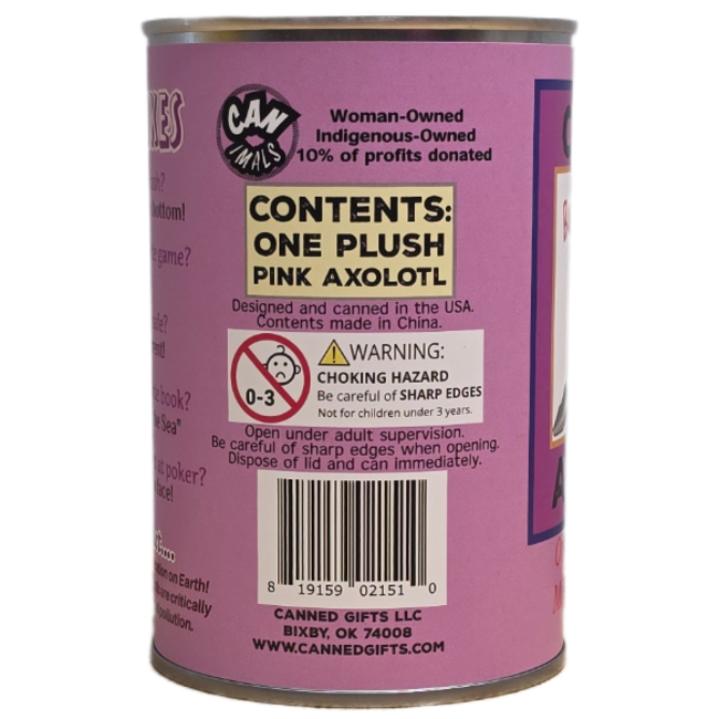 Canned Pink Axolotl