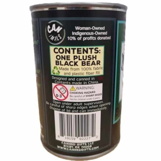 Russ the Canned Black Bear