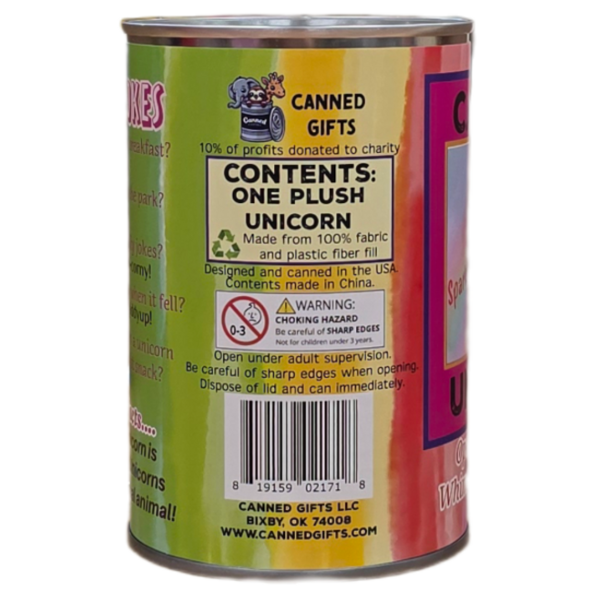 Sparkles the Canned Rainbow Unicorn