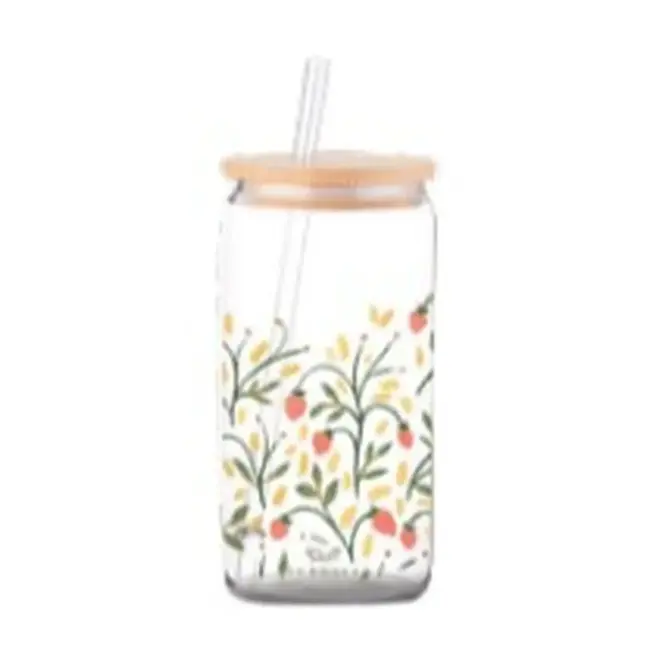 Glass Can - Strawberry Meadow