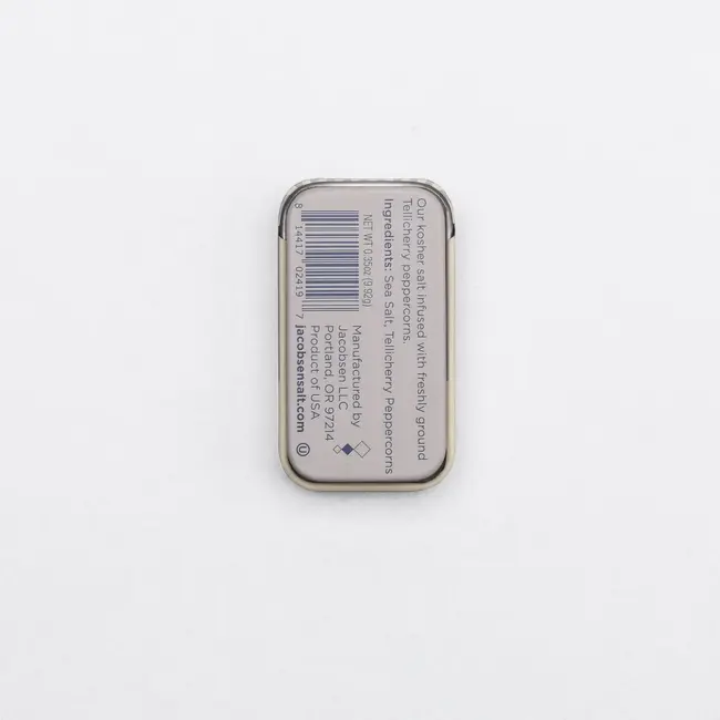 Sea Salt Tin: Infused Black Pepper Sea Salt