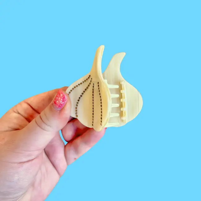 Garlic Rhinestone Mini Hair Claw