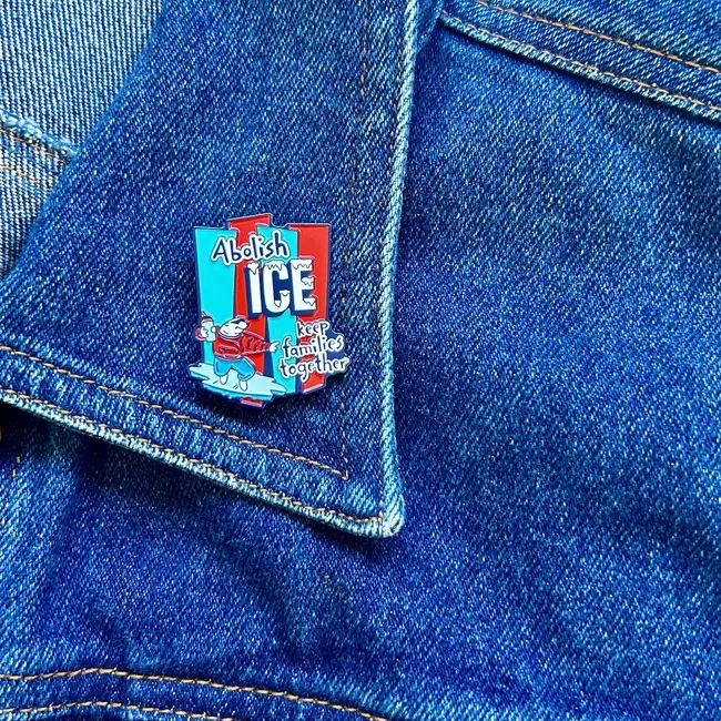 Abolish Ice Enamel Pin