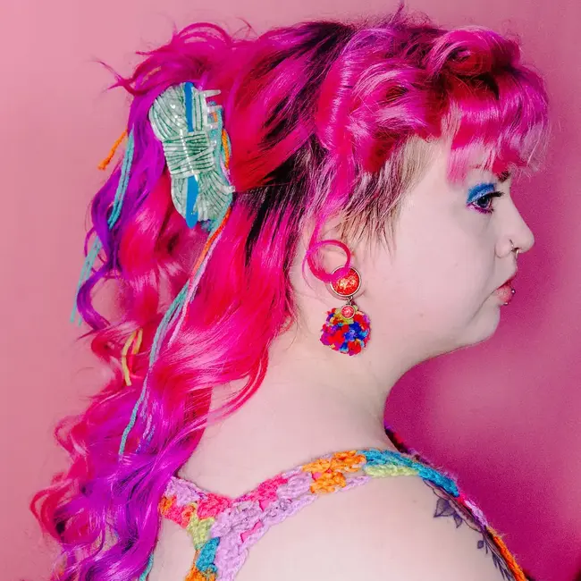 Crochet Yarn Hair Claw