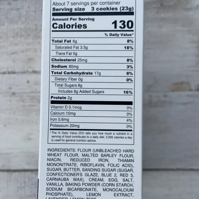 Sweater Box Confections Lavender Lemon Cookies