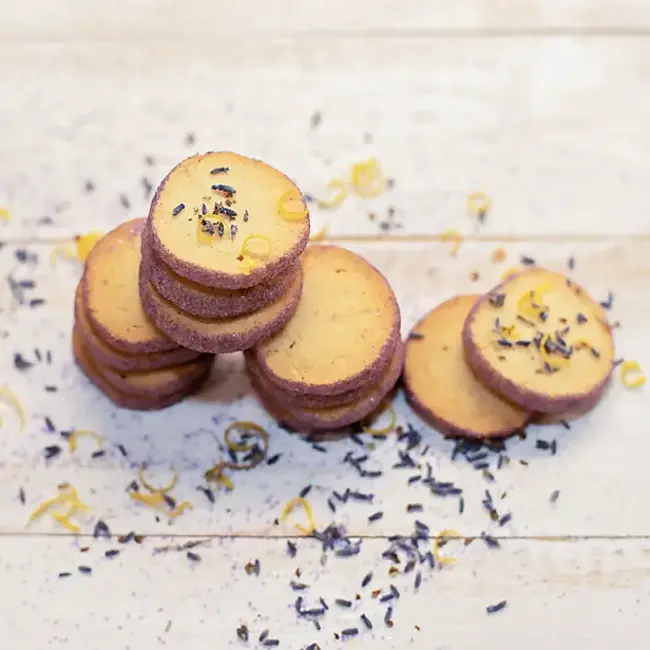 Sweater Box Confections Lavender Lemon Cookies