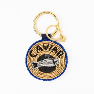 Caviar Kelsey Seed Bead Key Ring