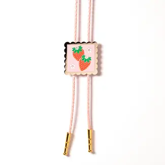 Bolo Tie - Strawberry Stamp