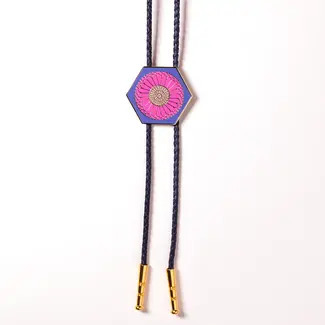 Bolo Tie Hex Tile - Zinnia