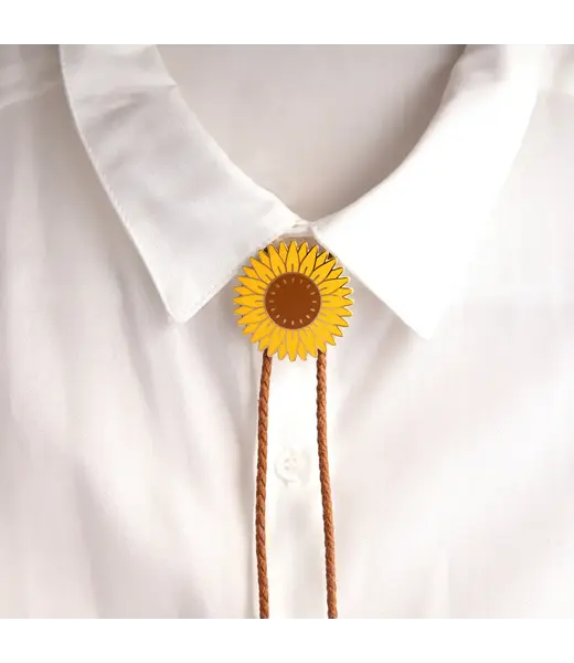 Bolo Tie - Sunflower