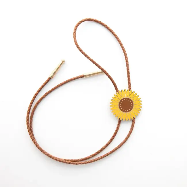 Bolo Tie - Sunflower