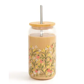 Glass Can - Strawberry Meadow