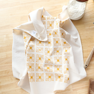 The High Fiber The High Fiber Towel - Mustard Floral