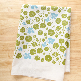 The High Fiber Spring Nasturtium Kitchen Towel