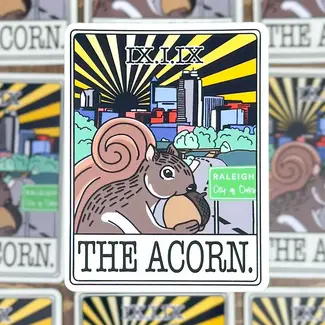 Little L Designs The Acorn Raleigh Tarot Sticker