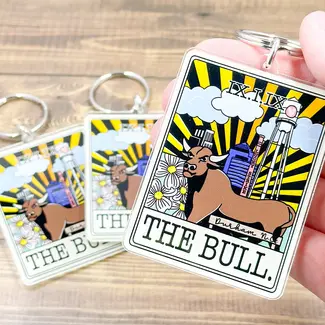 Little L Designs The Bull Durham Tarot Keychain