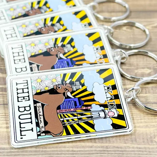 Little L Designs The Bull Durham Tarot Keychain