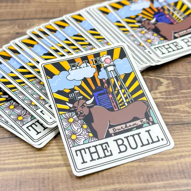 Little L Designs The Bull Tarot Durham Sticker