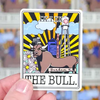 Little L Designs The Bull Tarot Durham Sticker