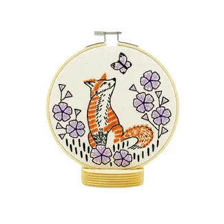 Embroidery Kit - Fox in Phlox
