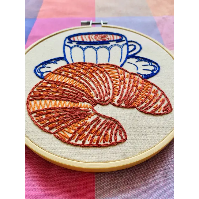 Embroidery Kit - Croissant