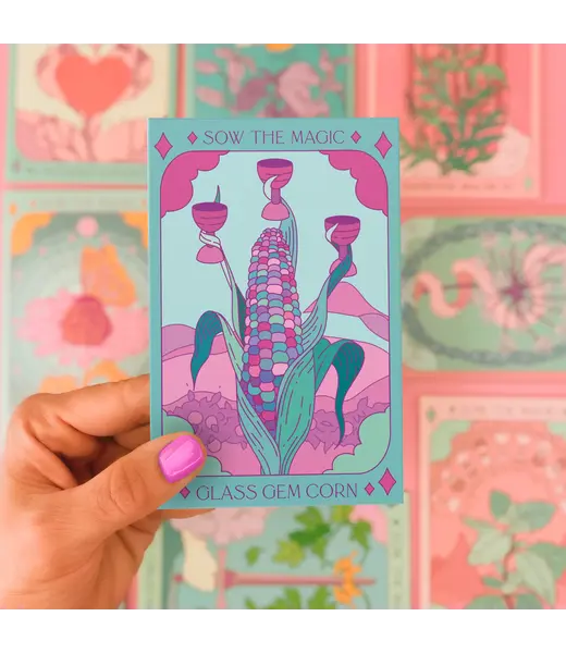 Sow the Magic Tarot Garden + Gift Seed Packet - Glass Gem Corn