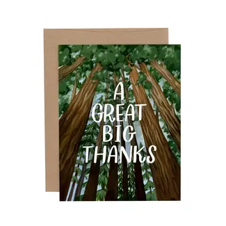 Big Redwoods Thanks Card