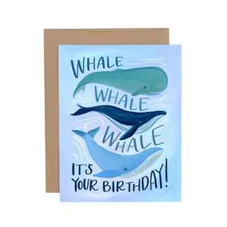 Birthday Whales Card