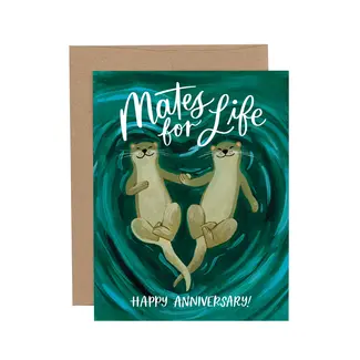 Otters Anniversary Card