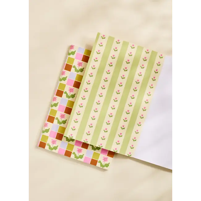 One & Only Paper Pixel Bloom Checkered Dot Grid Notebook