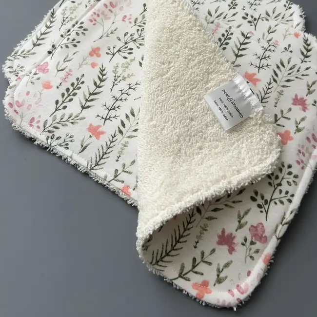 Port & Starbird Flannel Terry Washcloths Set of 3