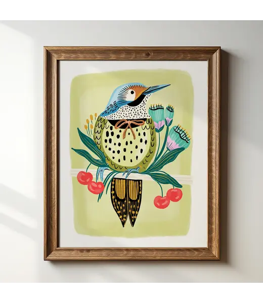 Tara Reed Northern Flicker Art Print 8x10