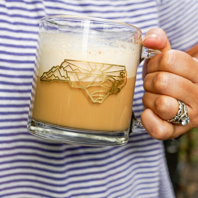 Amber Taylor Creative North Carolina Glass Mug