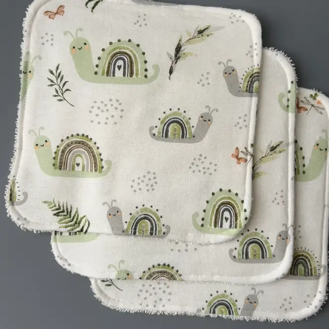 Port & Starbird Flannel Terry Washcloths Set of 3