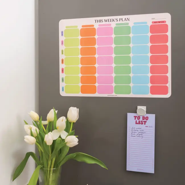 Large Weekly Family Planner - Citrus Splash