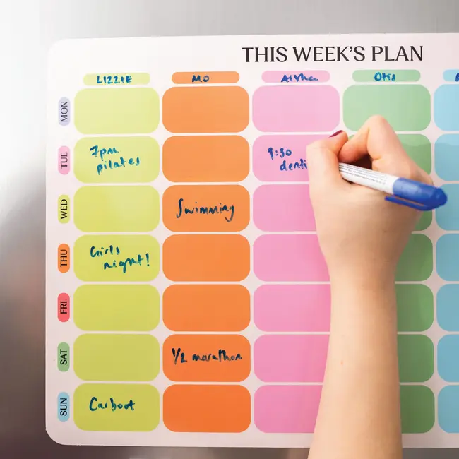 Large Weekly Family Planner - Citrus Splash