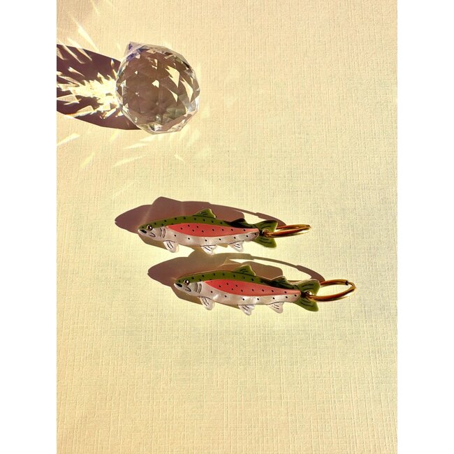 Rainbow Trout Earrings