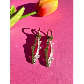 Rainbow Trout Earrings