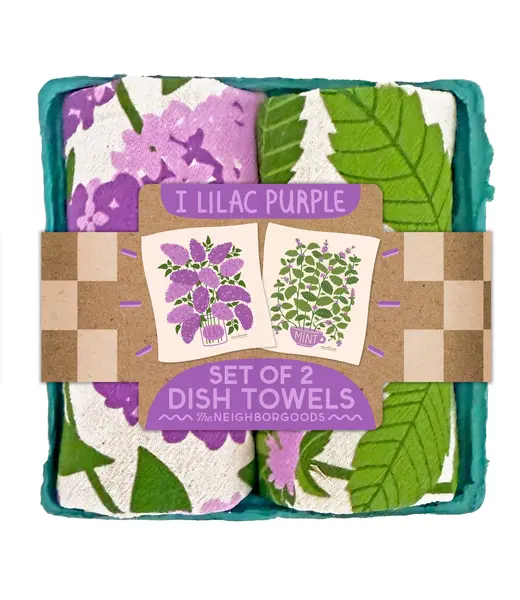 Tea Towel Set (2) - Lilac Purple