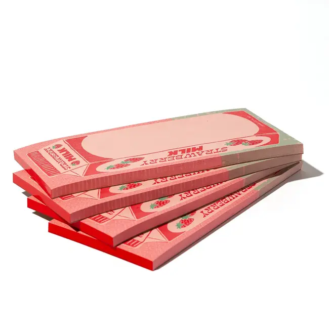 Strawberry Milk Risograph Notepad