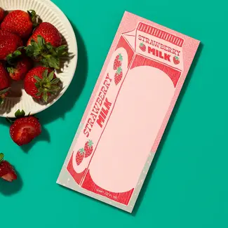 Strawberry Milk Risograph Notepad