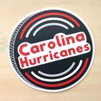 Goose Designworks Carolina Hurricanes Puck Sticker