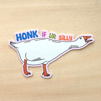 Goose Designworks Honk If Ur Silly Goose Sticker