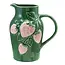 Hand-Painted Embossed Strawberry Pitcher