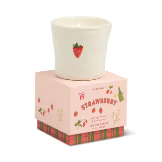 Bistro 8oz Ceramic Candle - Strawberry