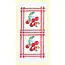 Sweet Cherries Retro Flower Sack Towel