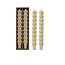 Unscented Daisy Taper Candle Set of 2